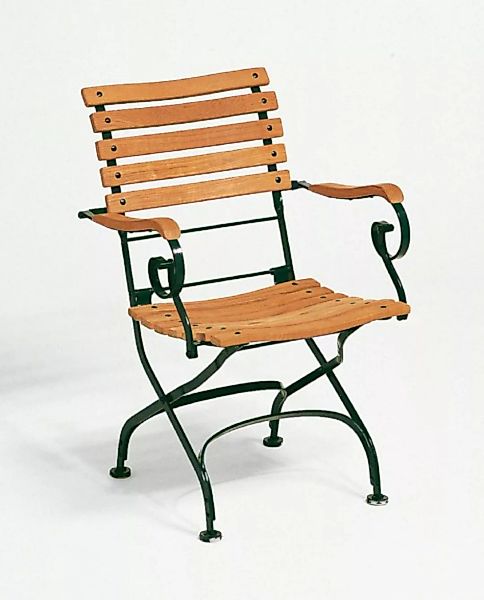 Outdoor Sessel Classic dunkelgrün geschwungen günstig online kaufen