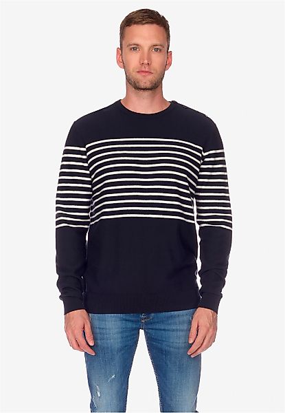 Le Temps Des Cerises Strickpullover "ORAS" mit modischen Streifen günstig online kaufen