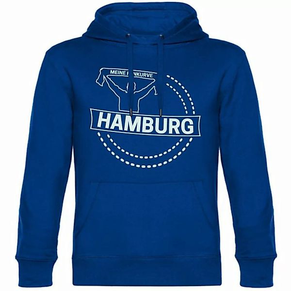 multifanshop Kapuzensweatshirt Hamburg - Meine Fankurve - Pullover günstig online kaufen