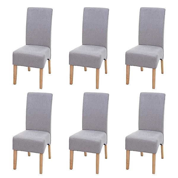 MCW Esszimmerstuhl Crotone 6er-Set Hellgrau Helle Beine günstig online kaufen