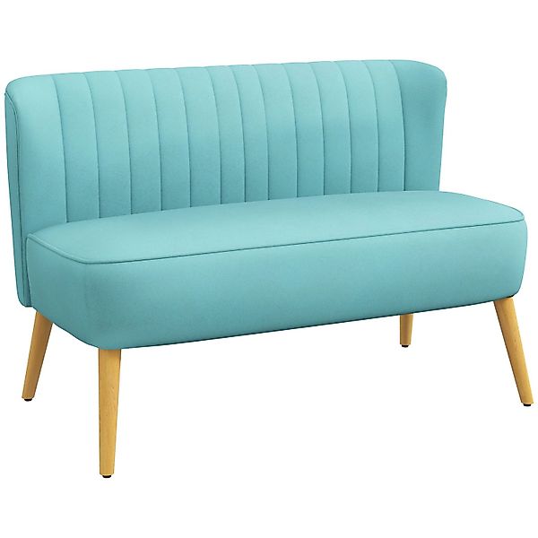 HOMCOM 2-Sitzer Zweisitzer, Loveseat mit Leinenoptik, günstig online kaufen