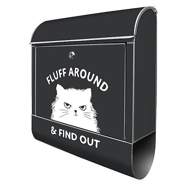 Banjado Design Briefkasten Silber Pulverbeschichtet 39x47x14cm 2 Schlüssel günstig online kaufen