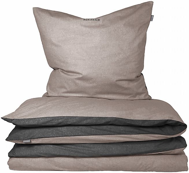 Schiesser Wendebettwäsche "Doubleface aus weicher Baumwolle mit edlem Melan günstig online kaufen