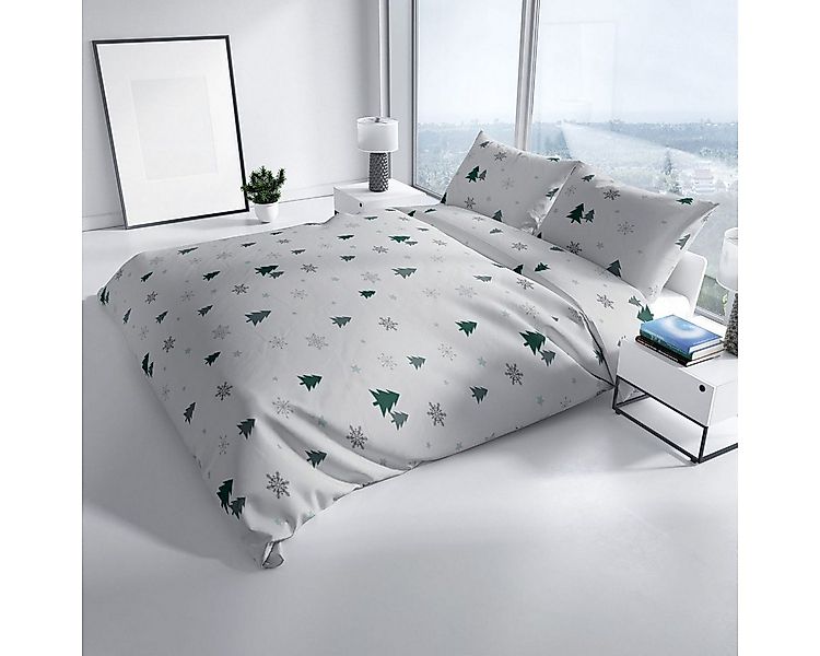 Leonado Vicenti Bettwäsche 3 tlg Winter Thermofleece Bettwäsche 200x200 cm günstig online kaufen