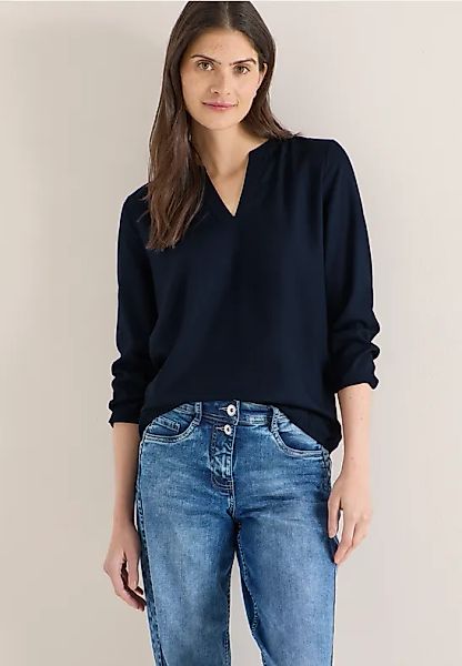 Bluse in Unifarbe günstig online kaufen