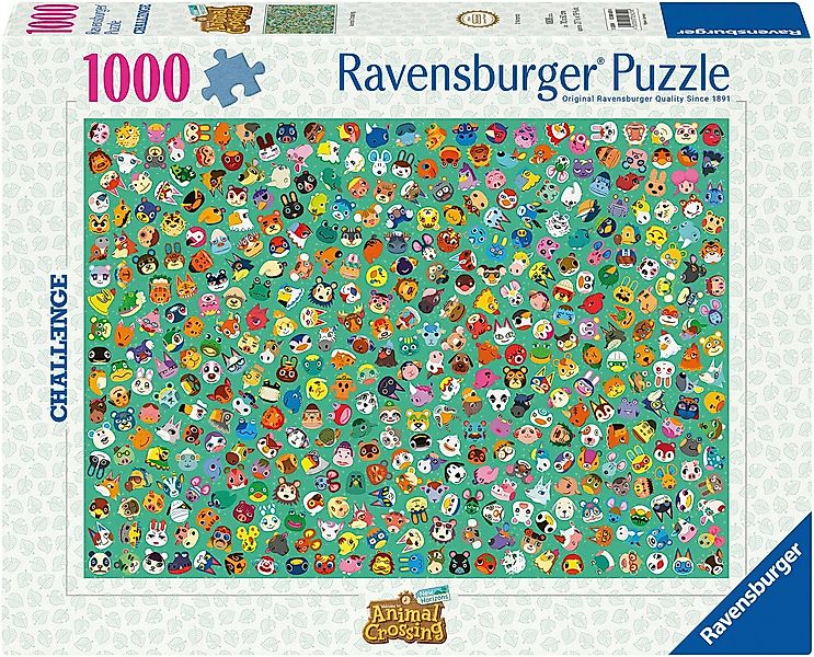 Ravensburger Puzzle Challenge, Animal Crossing, 1000 Puzzleteile, Made in G günstig online kaufen