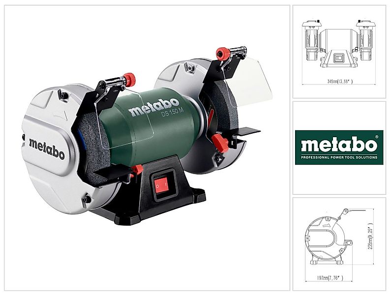 metabo Doppelschleifer DS 150 M Doppelschleifmaschine günstig online kaufen