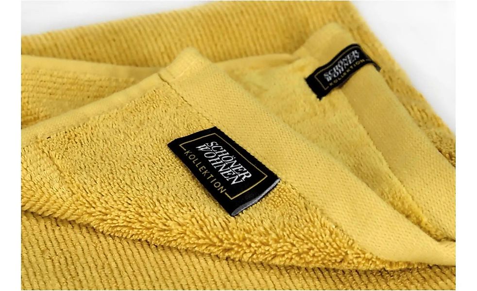 SCHÖNER WOHNEN Kollektion Duschtuch 2er-Set   ¦ gelb ¦ Maße (cm): B: 70 H: günstig online kaufen