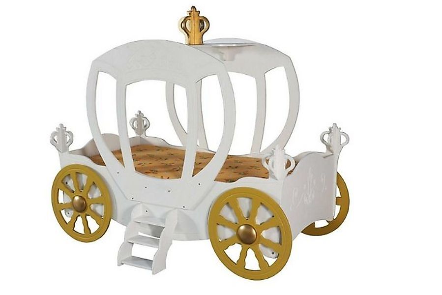 JVmoebel Kinderbett Weißes Kutsche Holz Möbel Kinderzimmer Weiß, Made in Eu günstig online kaufen