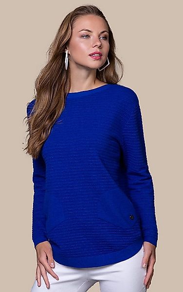 Passioni Strickpullover mit Rippstruktur günstig online kaufen