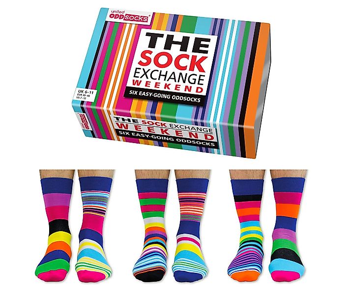 United Oddsocks Freizeitsocken 6 Verrückte Socken günstig online kaufen