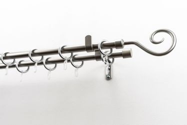 GARESA Gardinenstange "Clara" Ø 16 mm 2 läufig-läufig Wunschmaßlänge Vorhan günstig online kaufen