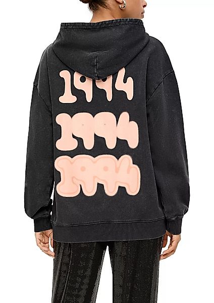 QS Sweatshirt mit großem Schriftzug auf dem Rücken günstig online kaufen