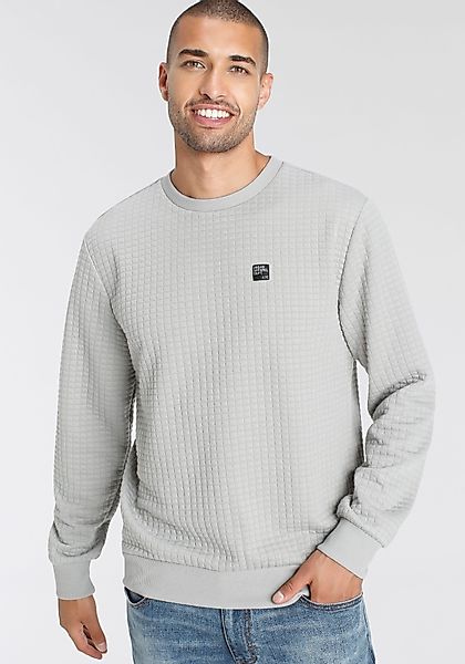 AJC Sweatshirt schmal geschnitten, unifarben, Rundhalsausschnitt günstig online kaufen