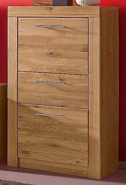 VOGL Möbelfabrik Kommode »Toronto« in 2 Breiten, teilmassiv, Rahmenoptik, M günstig online kaufen