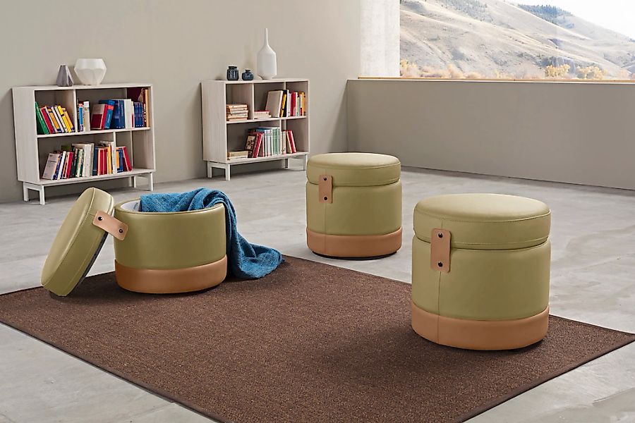 Egoitaliano Hocker "Tonder, Designhocker als Blickfang mit tollen Details" günstig online kaufen