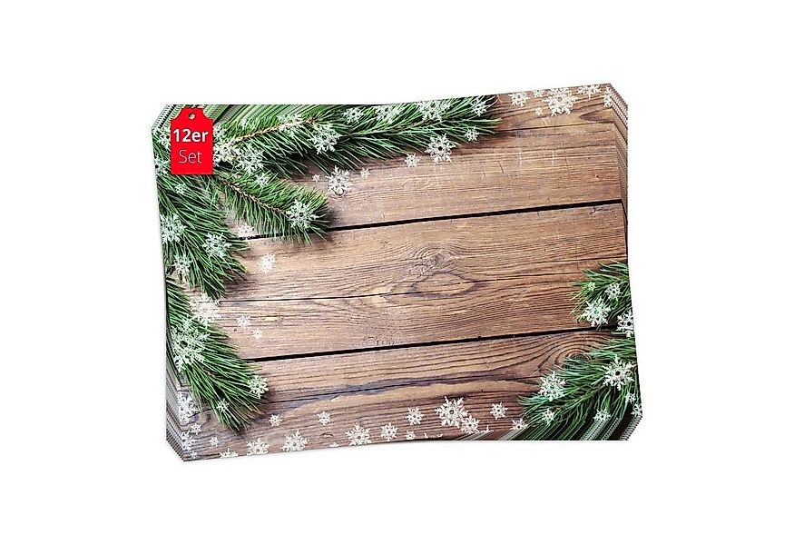 Tischsetmacher Platzset Tischsets I Platzsets - Weihnachten - Tannenzweige günstig online kaufen