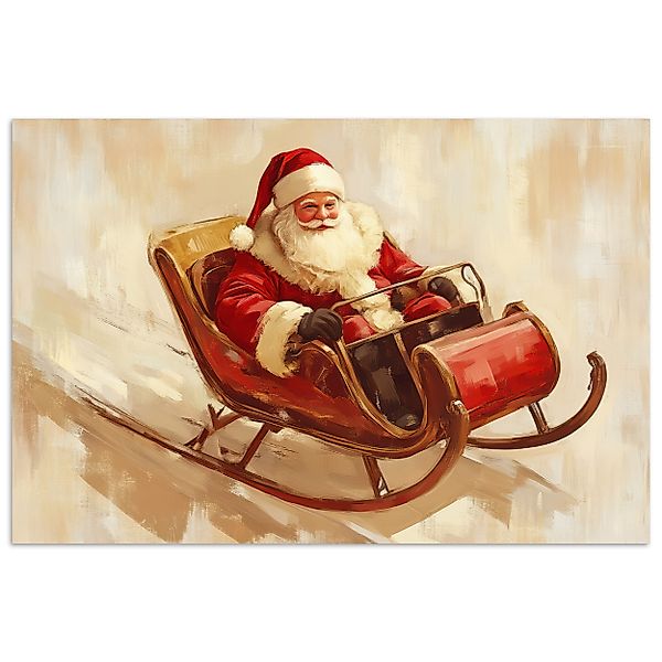 MuchoWow Poster Weihnachten - Schlitten - günstig online kaufen
