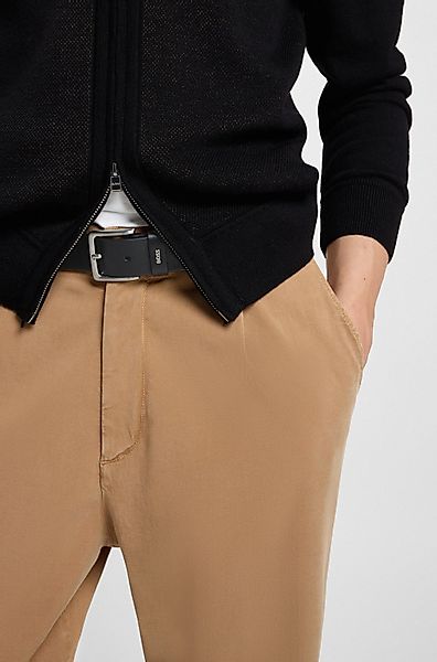 BOSS Ledergürtel "Ronnie BOSS Sz35", mit Label-Pin günstig online kaufen