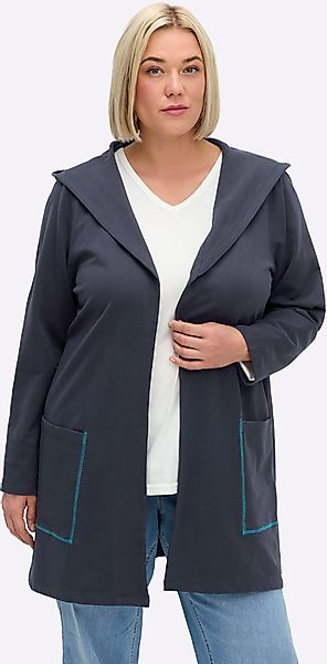 Sheego Shirtjacke "Sweatshirtjacke" 1 Stk. günstig online kaufen