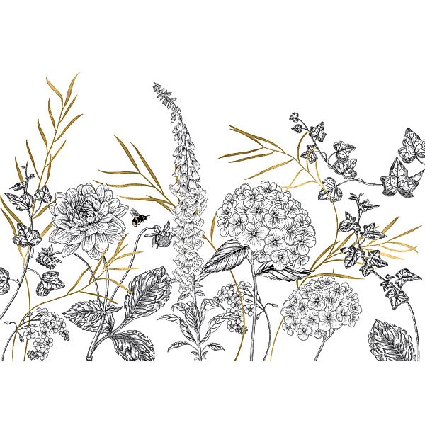Komar Fototapete Vlies Bumble Bee  400 x 280 cm günstig online kaufen