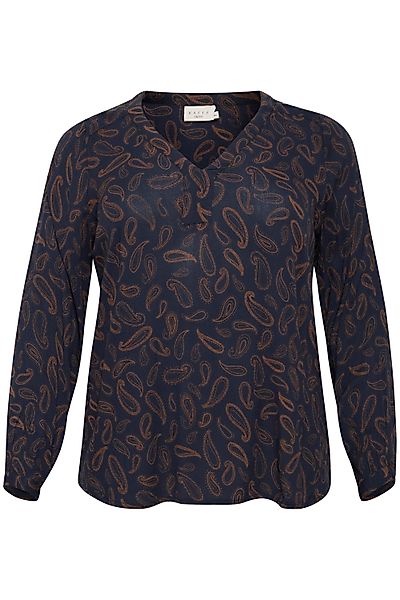 KAFFE Curve Langarmbluse Langarm-Bluse KColive Große günstig online kaufen