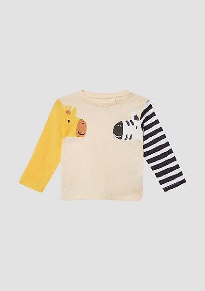 s.Oliver Langarmshirt Langarmshirt aus Baumwolle mit günstig online kaufen