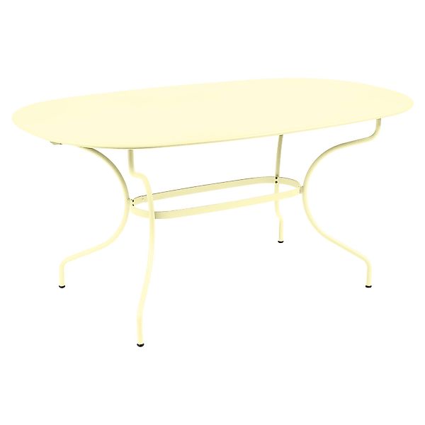 Opéra+ Ovaler Tisch 160 x 90 cm Outdoor Zitronensorbet günstig online kaufen