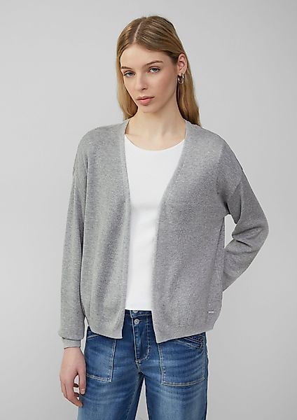QS Funktionsjacke Strickjacke mit überschnittener Schulter günstig online kaufen