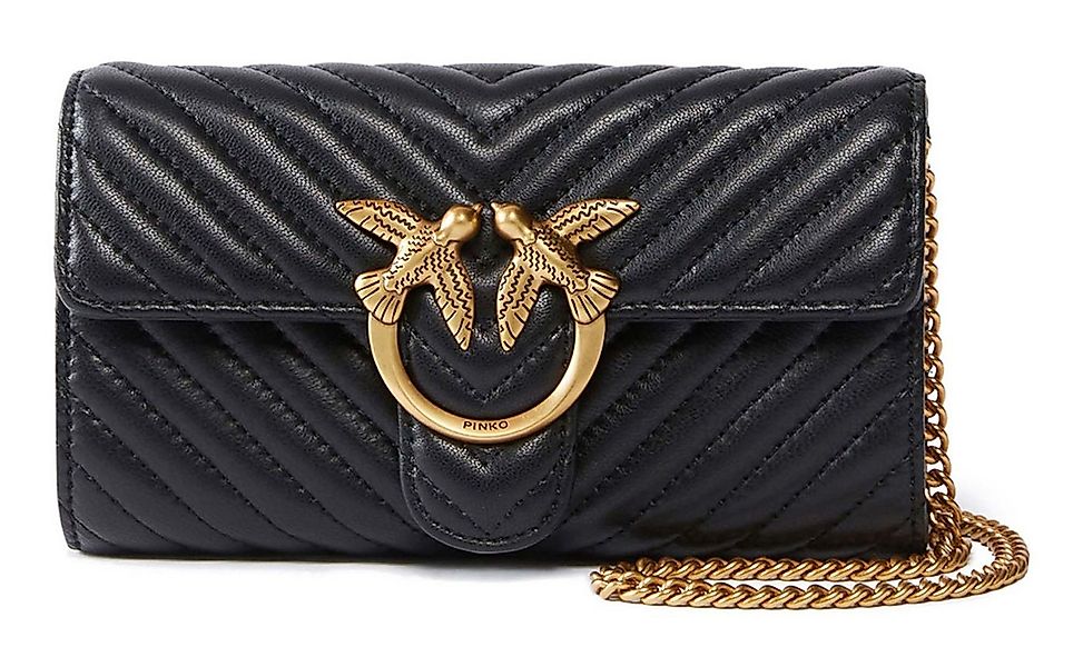 PINKO Umhängetasche Mini Icon Wallet C Nappa Chevron, aus echtem Schafslede günstig online kaufen