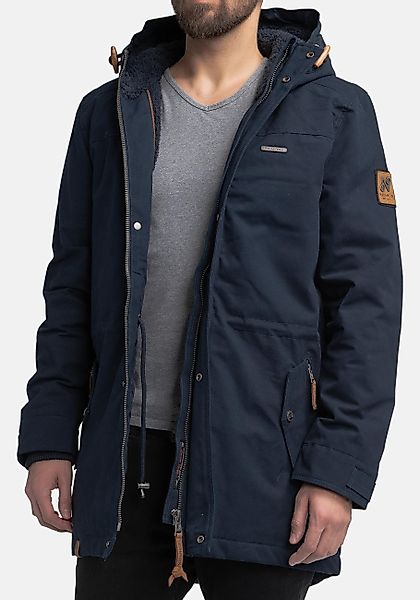 Navahoo Parka "Manaka" mit Kapuze stylischer Herren Wintermantel mit Kapuze günstig online kaufen