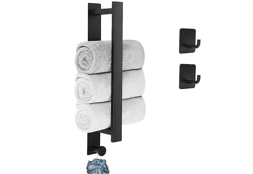 SURFOU Handtuchstange Handtuchhalter Ohne Bohren schwarz Selbstklebender mi günstig online kaufen