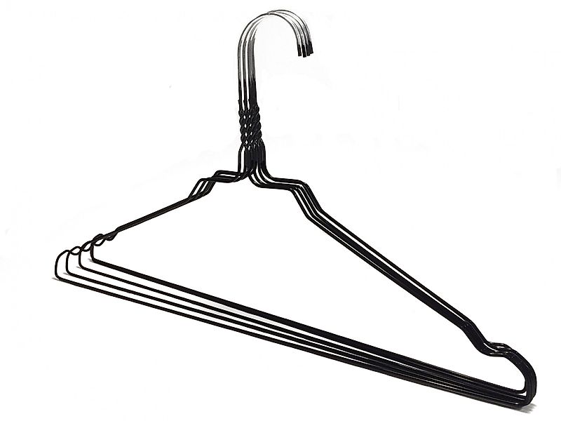 RSR Hangers Kleiderbügel Drahtbügel Schwarz Metallkleiderbügel günstig online kaufen