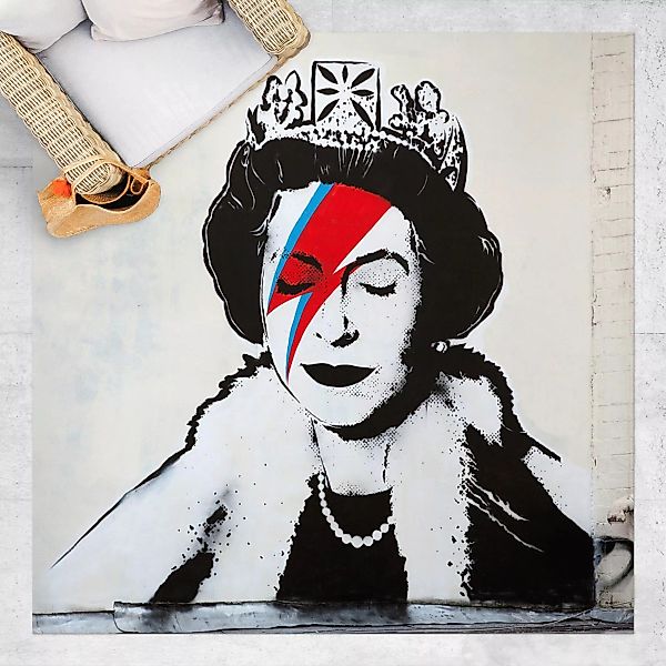 Vinyl-Teppich Queen Lizzie Stardust - Brandalised ft. Graffiti by Banksy günstig online kaufen