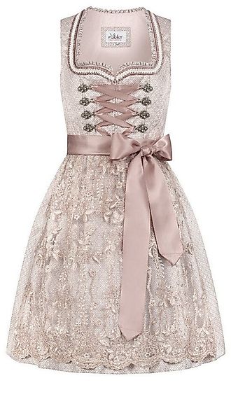 Nübler Dirndl Mini-Dirndl Tessa in Taupe von Nübler günstig online kaufen