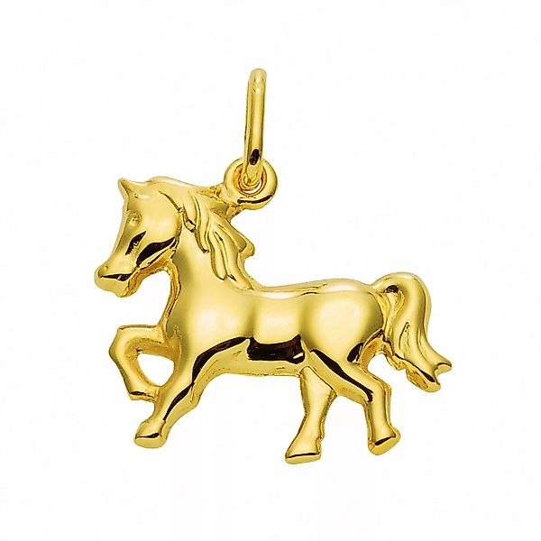 Adelia´s Kettenanhänger "Damen Goldschmuck 585 Gold Anhänger Pferd", 585 Go günstig online kaufen
