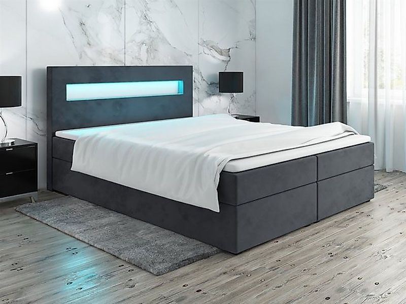 Fun Möbel Boxbett Schlafzimmerbett PAROZO inkl. Bettkasten (Inkl.LED), inkl günstig online kaufen