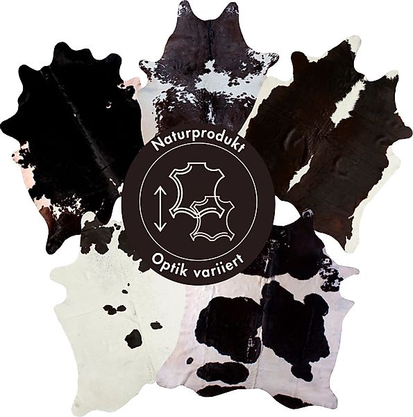 LUXOR living Fellteppich "Rinderfell" fellförmig 2 mm Höhe echtes Rinderfel günstig online kaufen