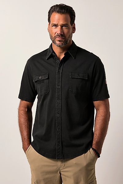 JP1880 Kurzarmhemd JP1880 Jersey-Hemd Halbarm Kentkragen günstig online kaufen
