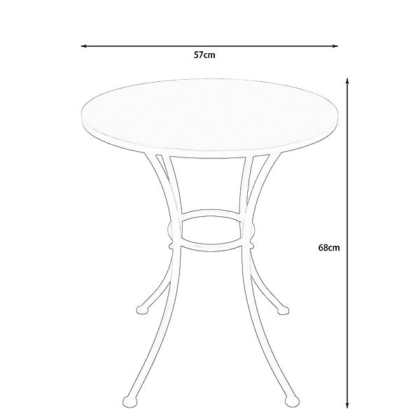 HTI-Living Garten-Essgruppe Tisch und 2 Stühle günstig online kaufen