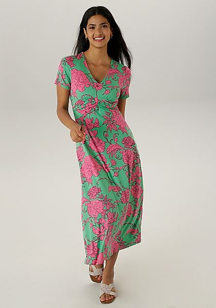 Aniston SELECTED Sommerkleid, mit abstrakten Blüten- und Blätterdruck günstig online kaufen