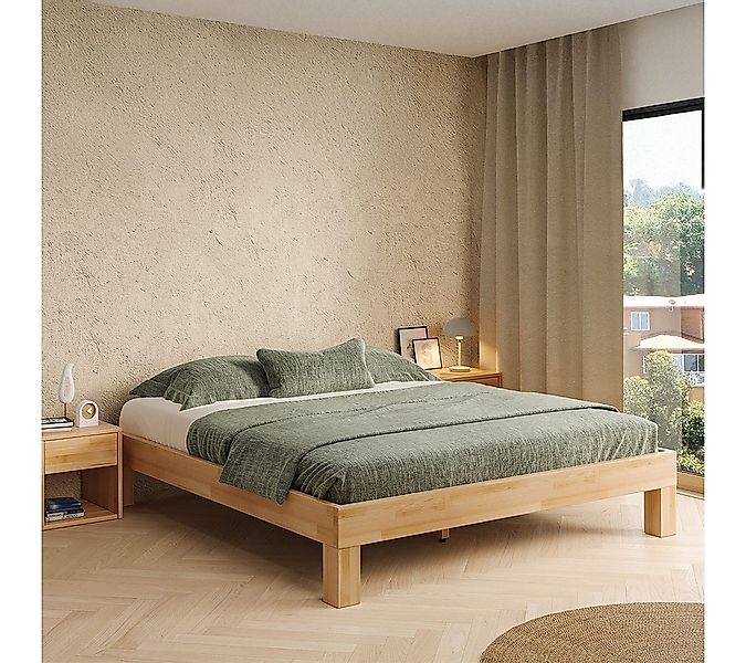 skølm Massivholzbett Floki aus Buche, natur geölt, verfügbar in 140/180x200 günstig online kaufen