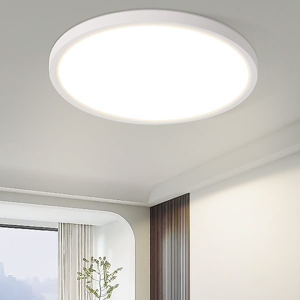 Nettlife LED Deckenleuchte Flach Schlafzimmer Schwarz günstig online kaufen