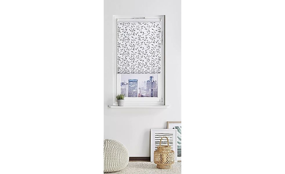 HOME STORY Klemmfix-Plissee - grau - 100% Polyester - 70 cm - Sconto günstig online kaufen