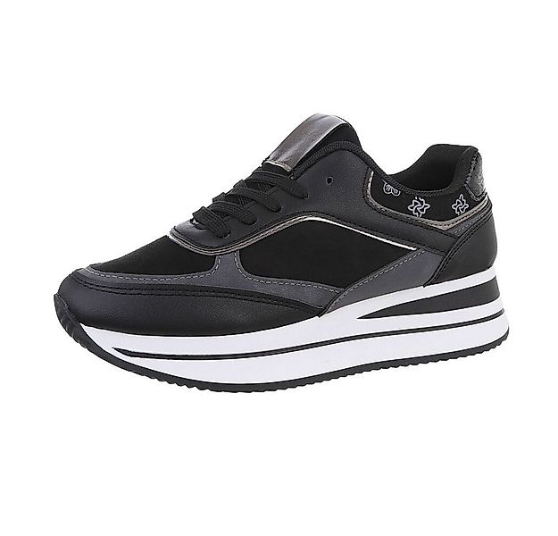 Ital-Design Damen Low-Top Freizeit Sneaker (86188166) Keilabsatz/Wedge Snea günstig online kaufen