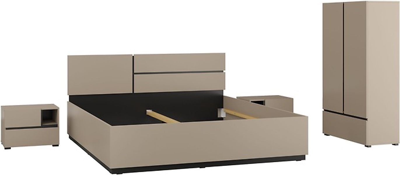 OTTO home Schlafzimmer-Set »Cross, moderne, grifflose Optik, FSC-zertifizie günstig online kaufen