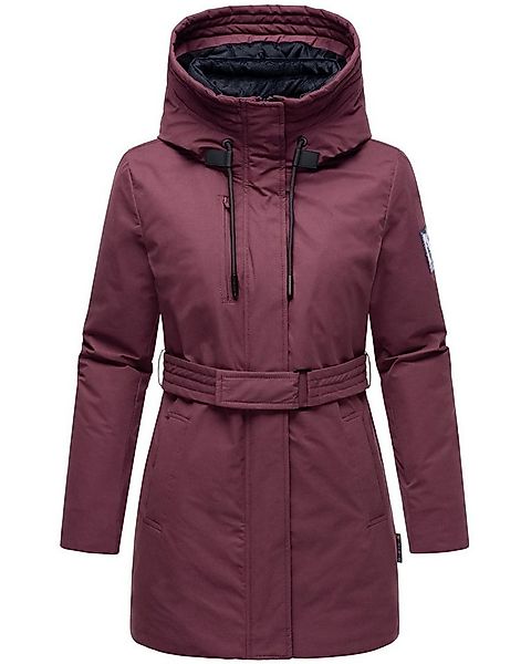 Navahoo Winterjacke Eishauch 14 Damen Winterparka mit Taillengürtel und Fle günstig online kaufen