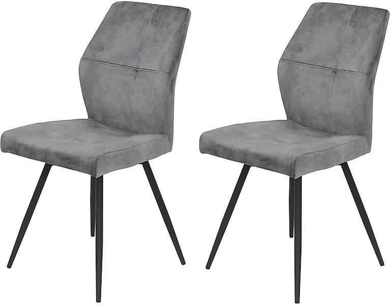 HELA 4-Fußstuhl ALLY (Set, 2 St), 4-Fuß, 360° drehbar, gepolstert, Vintage günstig online kaufen