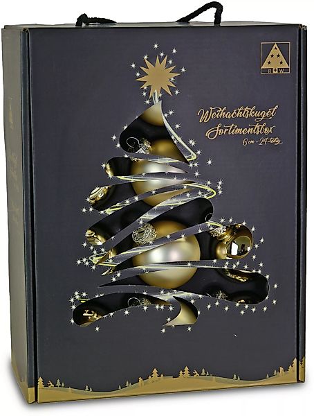 RIFFELMACHER & WEINBERGER Weihnachtsbaumkugel, (Set, 24 St.), Ø ca. 6 cm, a günstig online kaufen