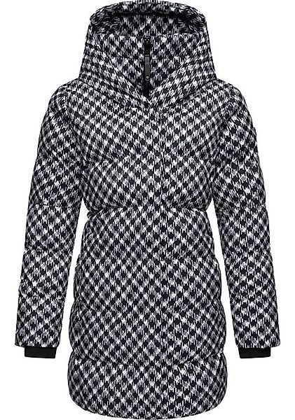 Ragwear Steppmantel Niara Print wasserdichter Mantel mit angesagtem Hahnent günstig online kaufen